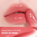 Peripera Mood Glowy Tint, Watery Glow Finish, Buildable Fresh Color, Lightweight, Long-Lasting, Non-Sticky, Korean Lip Tint (09 ROSE IN MIND)