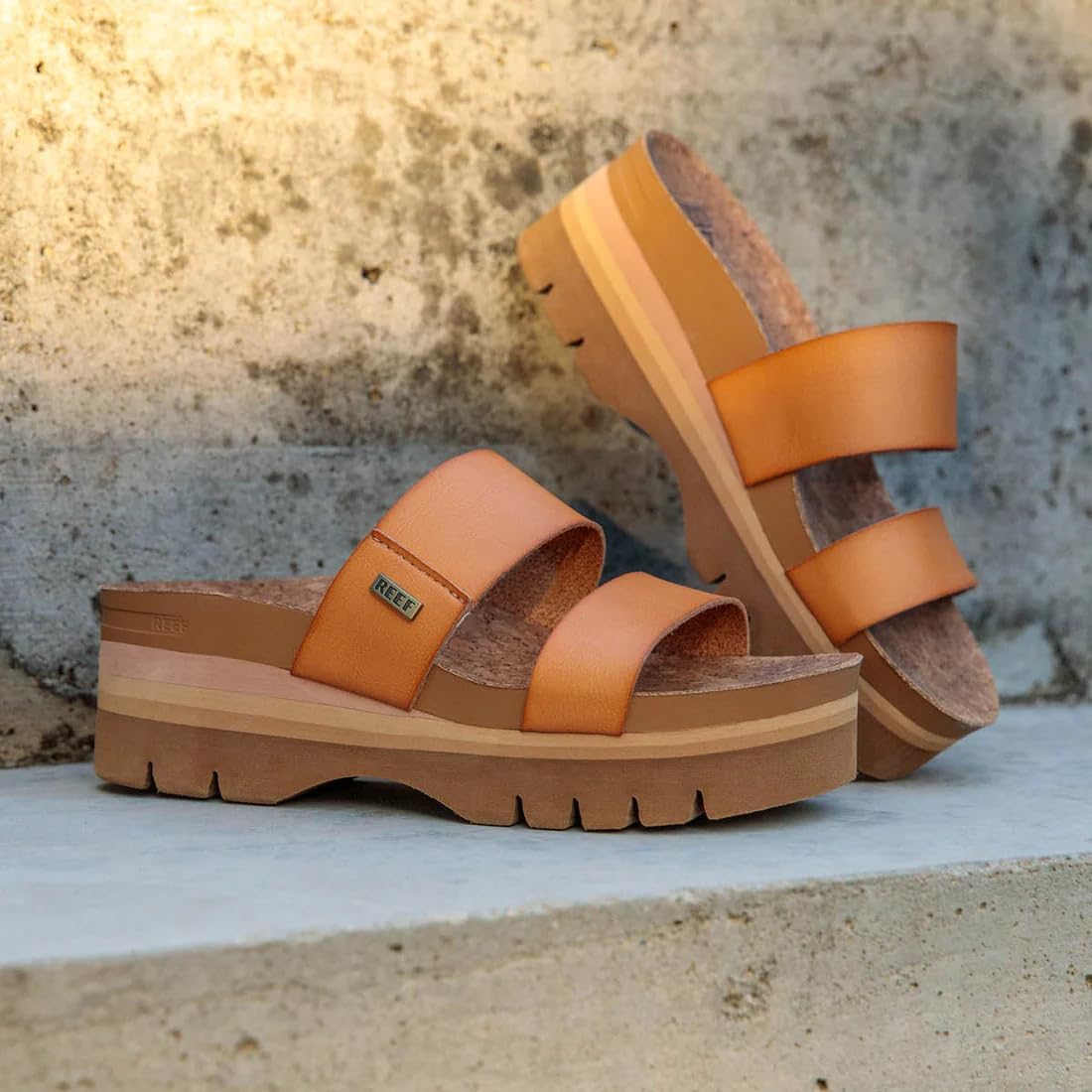 Reef Cushion Vista Higher Women'S Platform Fashion Sandal, Arch Support, Ultra Soft Cushion Footbed