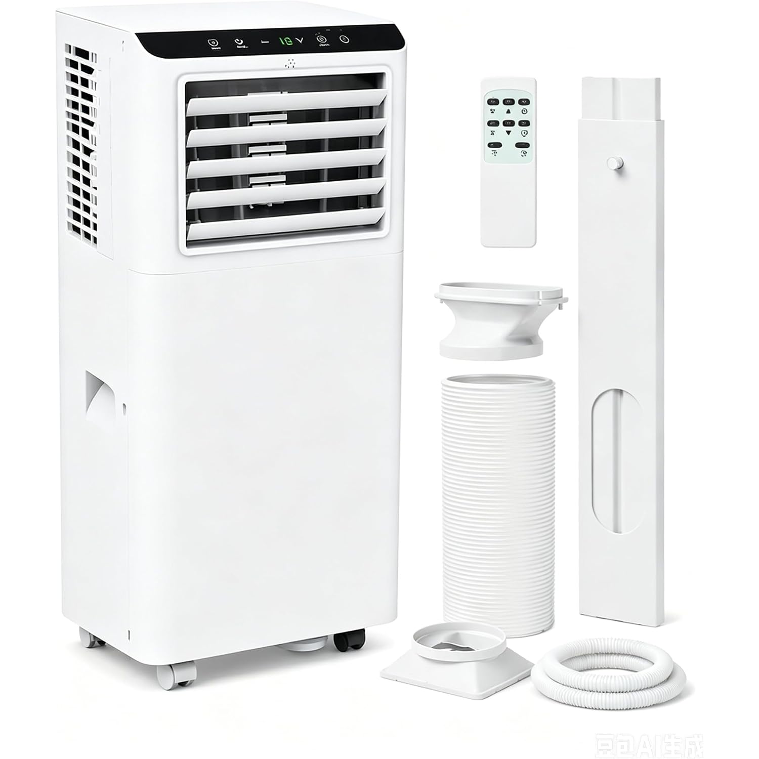 8,000 Btu Portable Air Conditioners, Portable Ac Unit For Basement & Bedroom, Remote & Auto Evaporation, 4-In-1 Cooling Unit, Floor Ac, Covers Rooms Up To 350 Sq.Ft, Sleep Mode, Remote Control