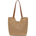 Crochet Beach Bag For Women - Summer Mesh Beach Tote Bag Boho Woven Purse Shoulder Handbags For Vacation Travel