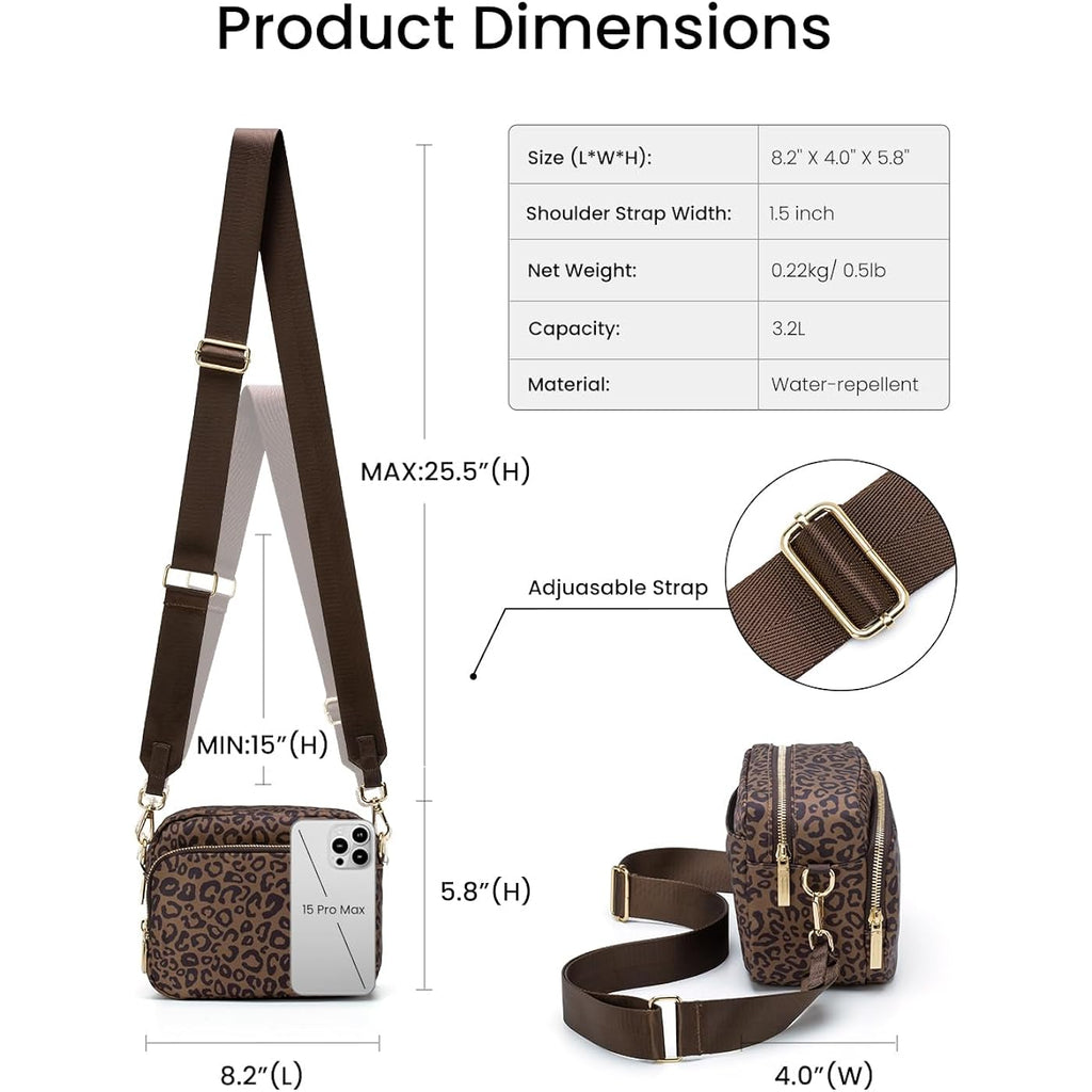 MEXS Small Crossbody Bags for Women, Mini Casual Cross Body Bag Travel Purse, Adjustable Strap Shoulder Handbags Wallet