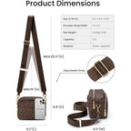 MEXS Small Crossbody Bags for Women, Mini Casual Cross Body Bag Travel Purse, Adjustable Strap Shoulder Handbags Wallet