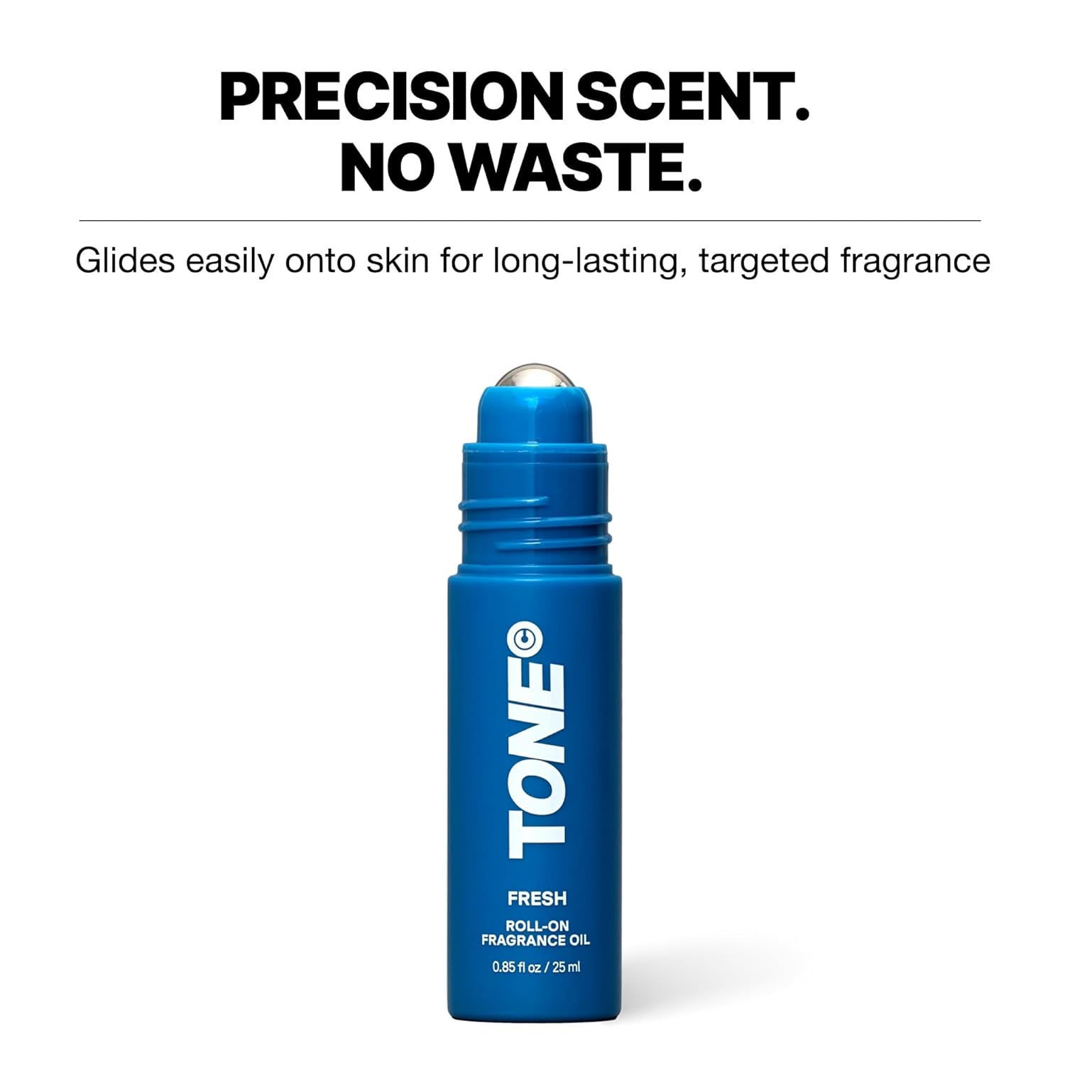 TONE Roll-on Fragrance Oil for Men, Fresh, Fragrance Oil with Notes of Amber, Bergamot, and Jasmine, 0.85 fl oz