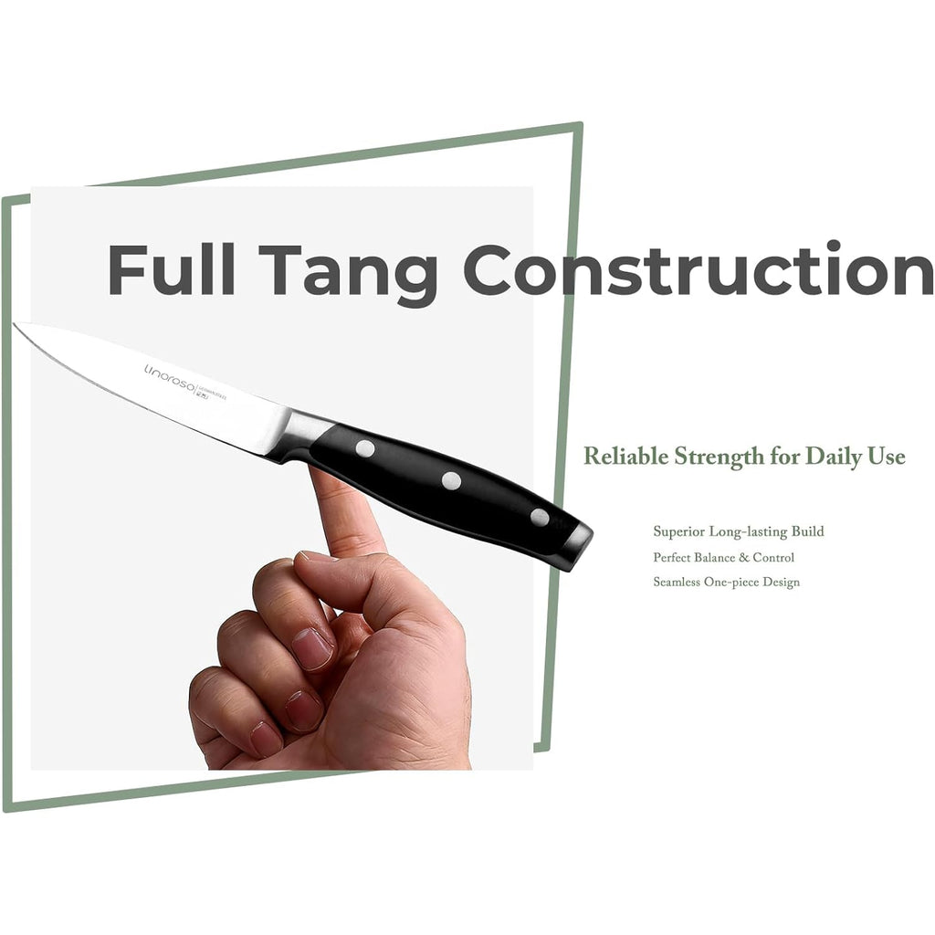 3.5 Inch Paring Knife, Sharp Forged German Stainless Steel Kitchen Knife, Full Tang Small Fruit Knife With Ergonomic Handle, Premium Classic Series With Elegant Gift Box