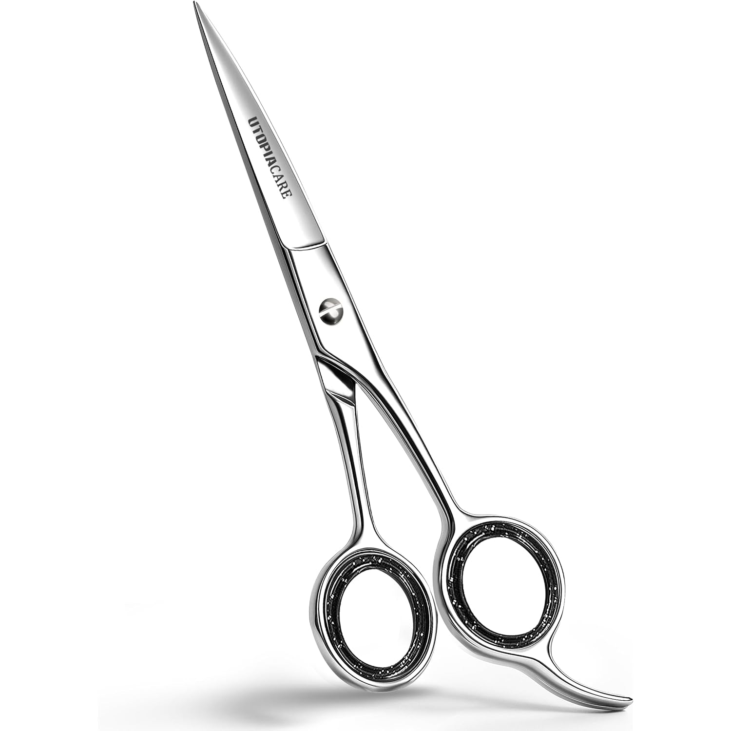 Utopia Care Hair Cutting And Professional Hairdressing Scissors 6.5 Inch, Premium Stainless Steel Shears With Smooth Razor And Sharp Edge Blades For Salons, Men, Women And Kids, Silver