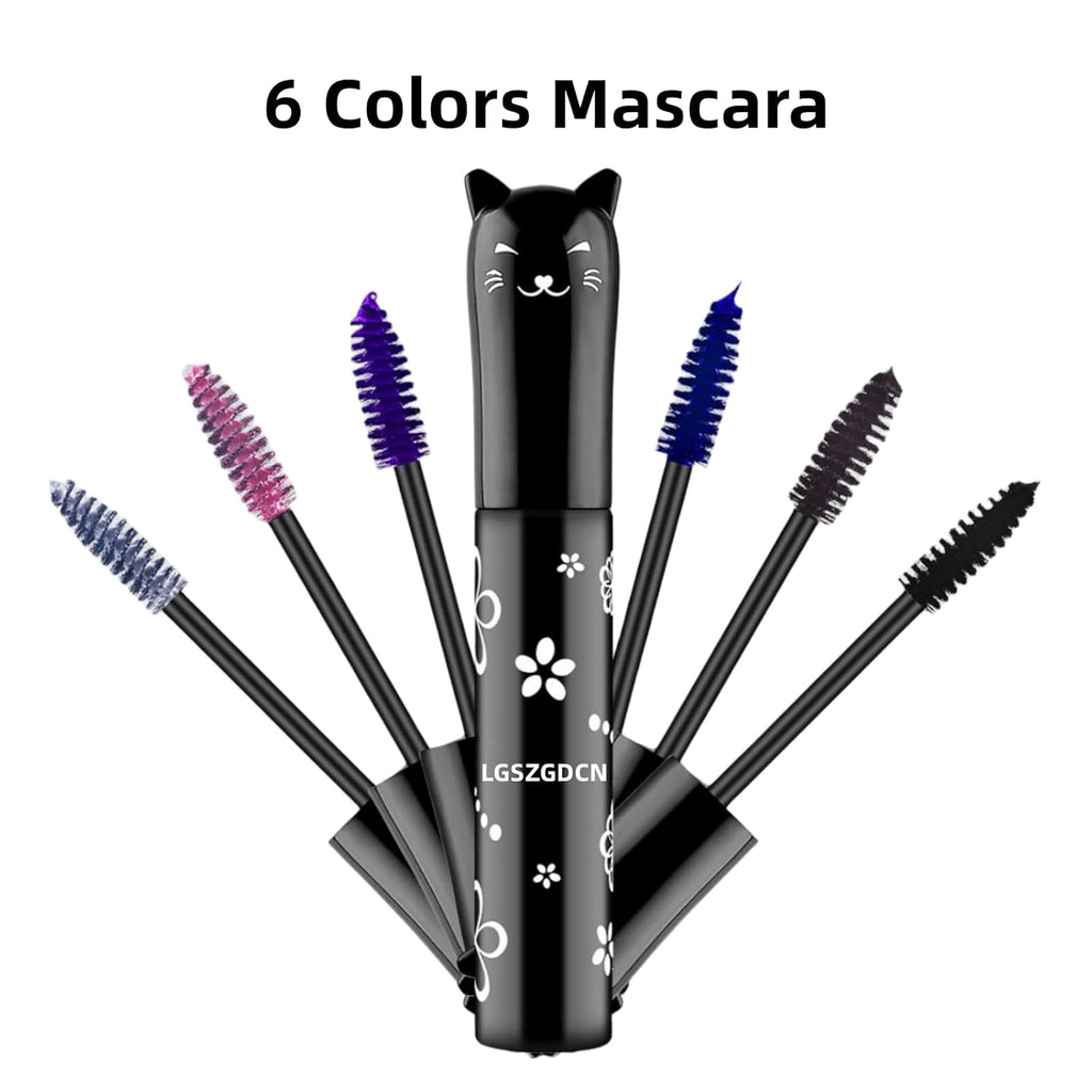 Purple Lashes Extensions mascara Eyes Makeup eyelash serum coloured Mascara Waterproof Fast Dry Eyelashes Curling Lengthening Party Stage Use