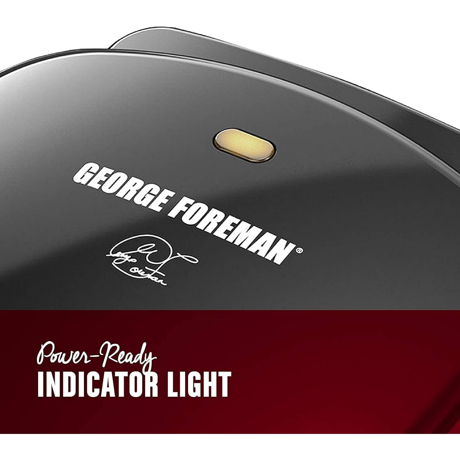 George Foreman GR10B 2-Serving Mini Grill & Panini Press, Compact 7.3” x 5.6” Cooking Surface,1–2 Servings, Dorms & Small Kitchens