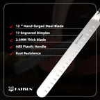 Brisket Knife, 12 Inch Carving & Slicing Knife For Meat Cutting, Bbq, Razor Sharp German Steel, Sheath Included, Ergonomic Handle Design, Grilling Gifts For Men