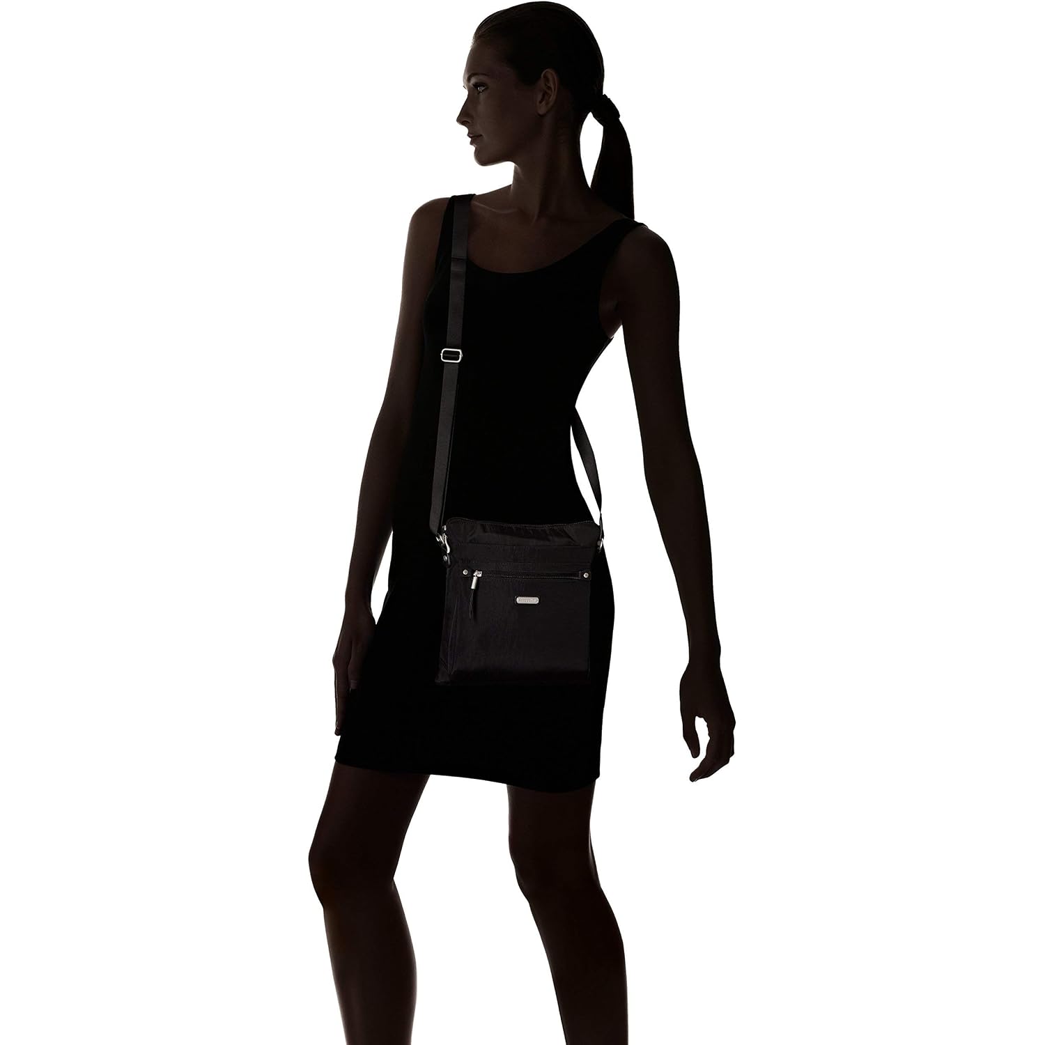Baggallini Womens Go Bagg With Rfid Phone Wristlet