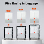 Etenwolf 15 Pack Reusable Vacuum Storage Bags For Travel With Rechargeable Air Pump,Vacuum Compression Packing Seal For Clothes, Blankets, Seasonal Storage,Carry-On Space Saver Bags In 3 Sizes