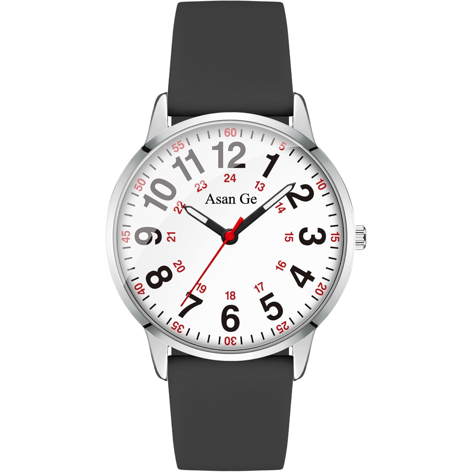 Asan Ge Watches for Women, Fashion 3ATM Waterproof Minimalist Lightweight Easy-to-Read Analog Silicone Watch Suitable for Daily Work, Leisure, Outdoors