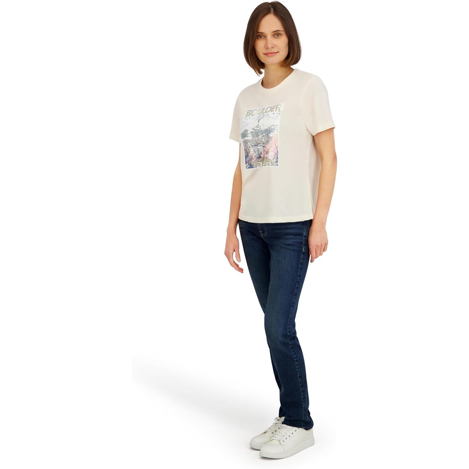 Spyder Women'S Boulder Colorado Graphic Short Sleeve Tee T-Shirt