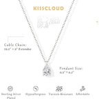Gold Necklace for Women 14K Gold Plated Dainty Pendant Chain Puffy Heart Italian Horn Radiant Sun Compass CZ Teardrop Bow Charm Trendy Jewelry Gift