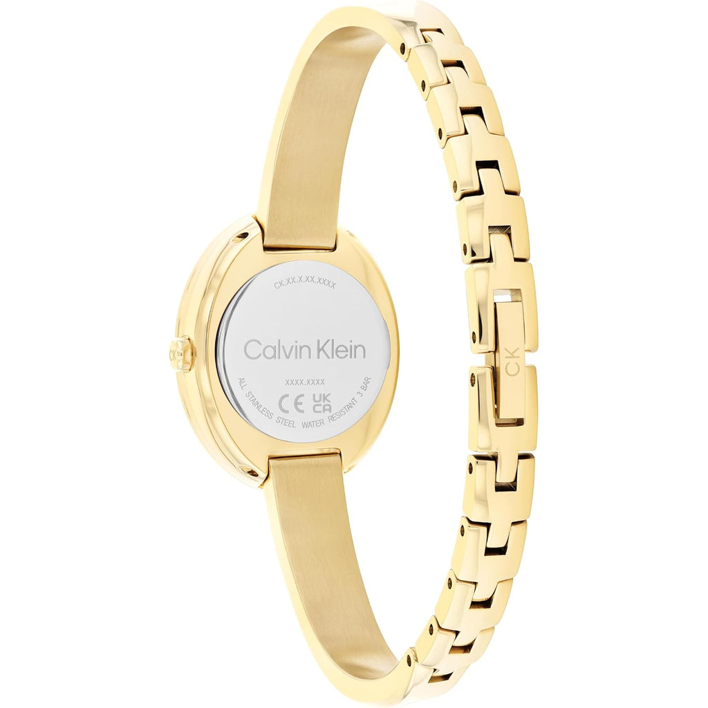 Calvin Klein Women'S Twisted Bezel - 24Mm 2H Quartz Watch - Adjustable Stainless Steel Bangle - Water Resistance 30 Meters – Premium Fashion For All Occasions - Gift For Her