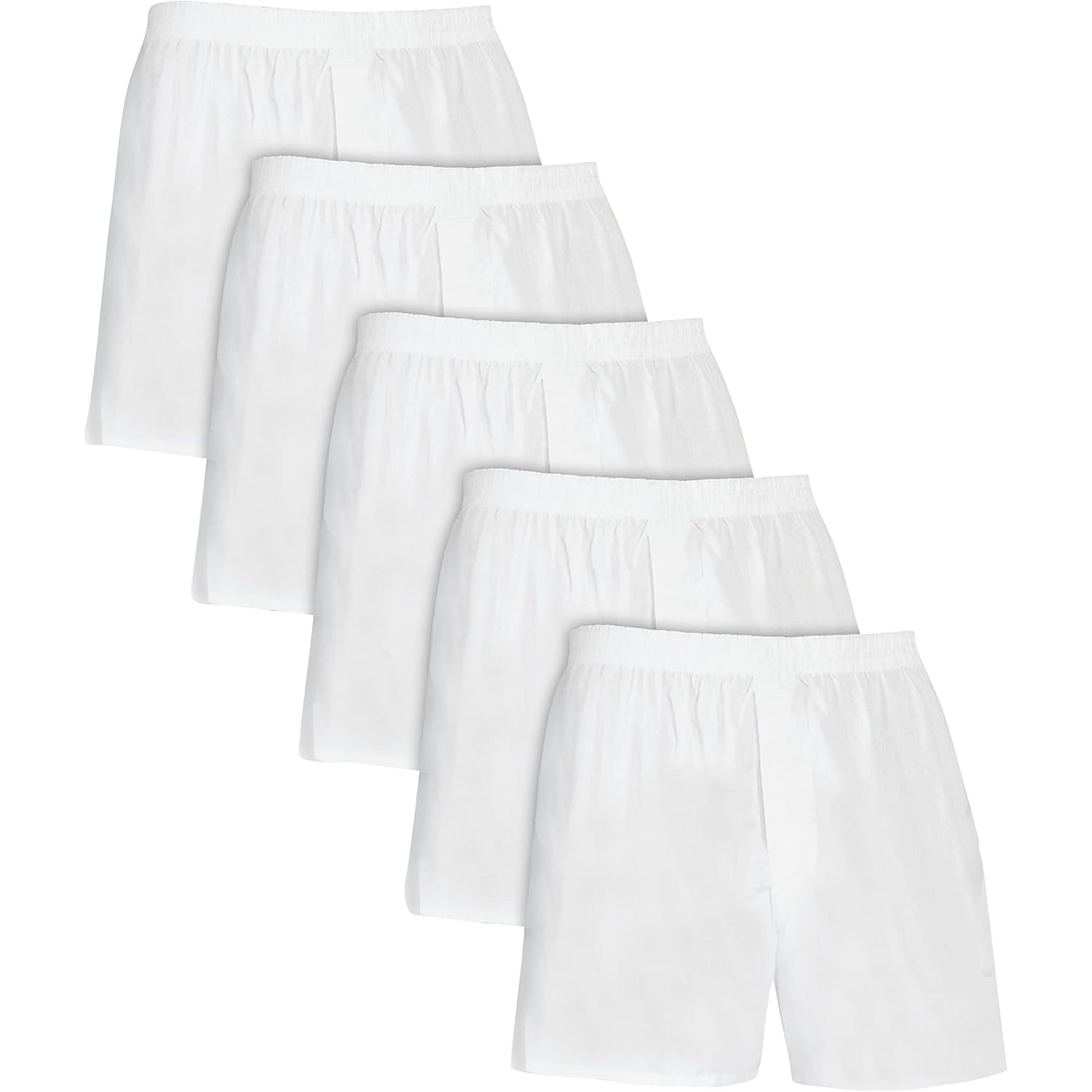 Fruit Of The Loom Men'S Tag Free Woven Boxer Shorts, Relaxed Fit, Moisture Wicking, Assorted Color Multipacks