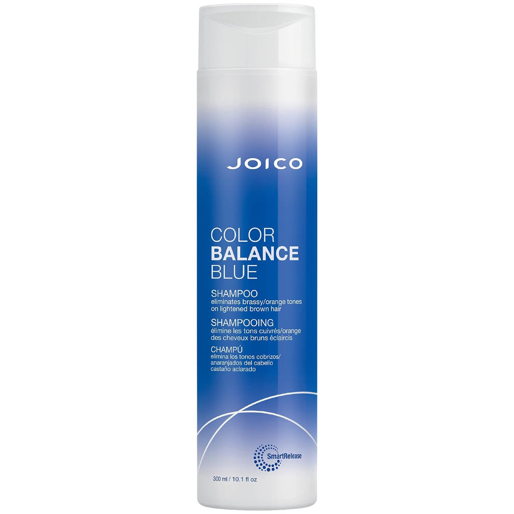 Joico Color Balance Blue Shampoo | For Lightened Brown Hair | Eliminate Brassy Orange Tones | Boost Color Vibrancy & Shine | Protect Against Harmful Uv Radiation | With Rosehip Oil & Green Tea Extract