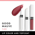 Covergirl Outlast All-Day Lip Color with Moisturizing Topcoat, New Neutrals Shade Collection, Good Mauve, Pack of 1