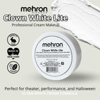 Mehron Makeup Clown White Lite | Professional Face Paint & Body Paint | White Cream Face Paint For Clown Makeup, Stage, Film, Cosplay, Mime, & Halloween 2 Oz (56G) | Made In The Usa