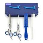 Baby Hair Cutting Scissors Set Professional Safety Round Tip Stainless Steel Hair Thinning Shears Bang Hair Scissor For Kids/Salon/Home