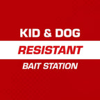 Tomcat Mouse Killer, Child & Dog Resistant, Refillable Station And 16 Baits | Weather-Resistant Indoor/Outdoor Bait Station With Clear Monitoring Lid, 1 Station And 16 Bait Blocks