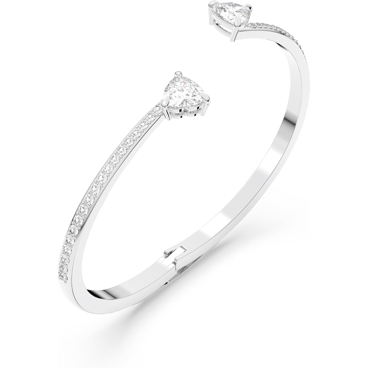 Swarovski Soul Heart Bangle Bracelet Collection, Rhodium Finish