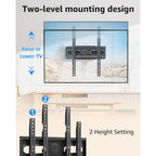 EconoMe TV Wall Mount for Most 32-65 inch Flat Screen/LED/4K TVs, TV Mount with Swivel and Tilt Articulating Dual Arms, Full Motion Wall Mount up to 16” Stud, Max VESA 400X400mm, up to 99lbs