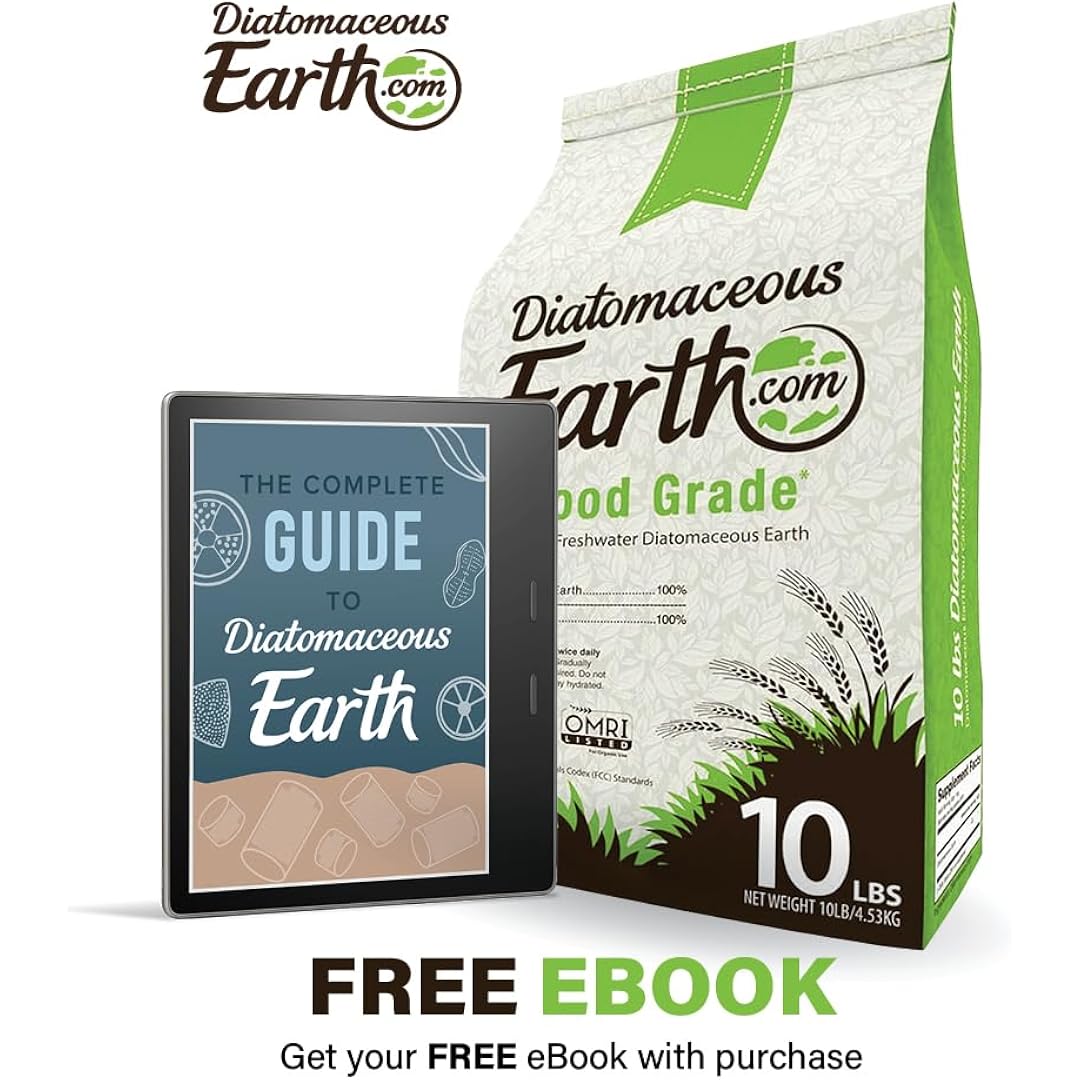 Diatomaceousearth Food Grade Diatomaceous Earth – 10Lb | 100% Organic, All-Natural Powder | Safe For Humans & Pets | Omri Listed For Organic Use