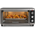 Black+Decker To3250Xsbd 8-Slice Extra Wide Convection Countertop Toaster Oven, Includes Bake Pan, Broil Rack & Toasting Rack, Stainless Steel/Black