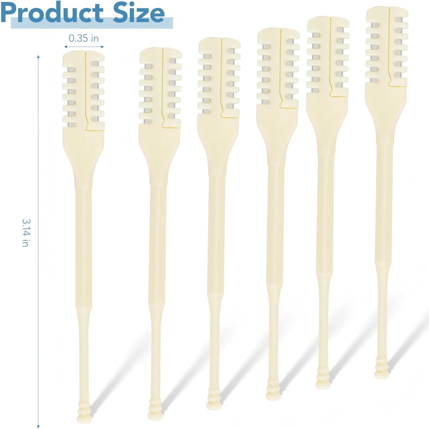 Manual Nose Hair Trimmer, Nostril Hair Remover, Portable Travel Home Daily Use Essentials with Ear Pick for Men & Women (6pcs)