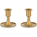 Candlestick Holders Taper Candle Holders, Romadedi Gold Candle Stick Candle Holder for Table Centerpiece, Wedding Reception, Festive Christmas Mantel Decoration or Home Decor, Set of 2