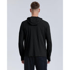 Men'S Upf 50+ Sun Protection Outdoor Lightweight Full Zip Hoodie Jacket Long Sleeve Fishing Hiking Performance Shirt