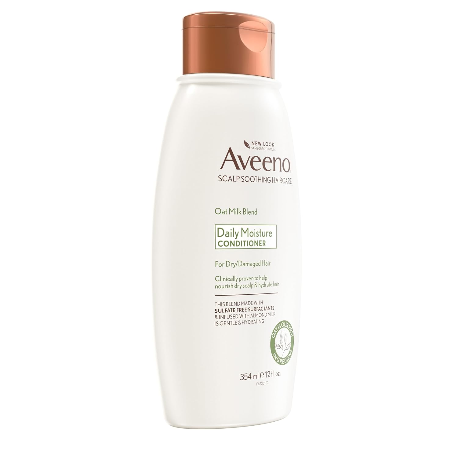 Aveeno Oat Milk Blend Moisturizing Conditioner, Ultra-Hydrating, for Dry, Damaged Hair, 12 fl oz