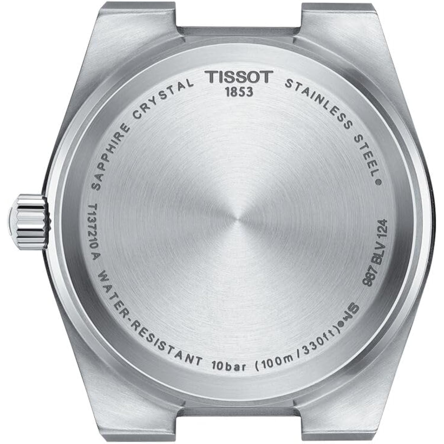 Tissot Unisex Tissot Prx 35Mm 316L Stainless Steel Case Quartz Watch, Grey, Stainless Steel, 11 (T1372101135100)