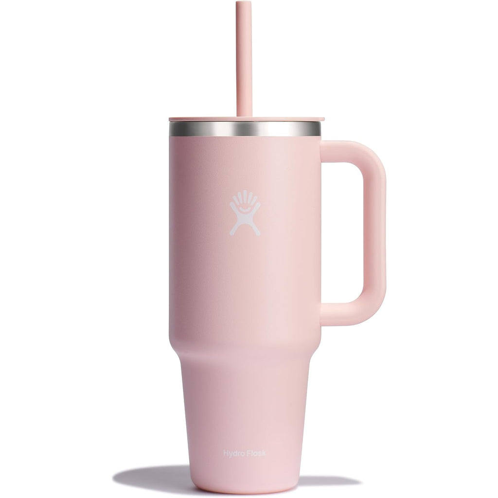 Hydro Flask Travel Tumbler With Handle, Lid And Straw - Insulated Stainless Steel In 40 Oz Trillium