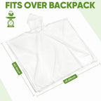 Disposable Rain Ponchos For Adults, 5Pk/10Pk/50Pk Emergency Rain Poncho For Camping Hiking Travelling