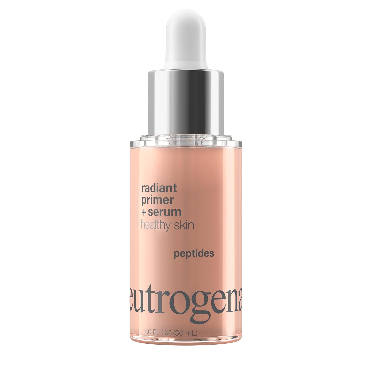 Neutrogena Healthy Skin Radiant Booster Primer & Serum, Skin-Evening Serum-To-Primer With Peptides & Pearl Pigments, Evens The Look Of Skin'S Tone & Smooths Texture, 1.0 Fl. Oz