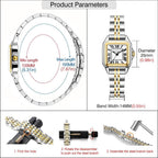 Szaikyri Classic Square Watches For Women With Roman Numerals Ladies Casual Dress Watch