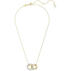 Swarovski Dextera Pendant Necklace with Interlocking Loop and Clear Crystals