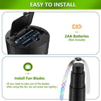 Fly Fans For Tables, Foldable Fly Fan, Chemical Free Food Fans To Keep Flies Away – Portable Safe Soft Blades Physical Fly Repellent Fans For Parties, Picnic, Camping & Outdoor Dining (6Pcs)