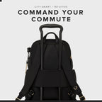Tumi - Voyageur Celina Backpack - Women'S Work And Travel Bag - 16.0" X 10.6" X 6.5" - Holds Up To 16" Laptop - Black & Gold Hardware
