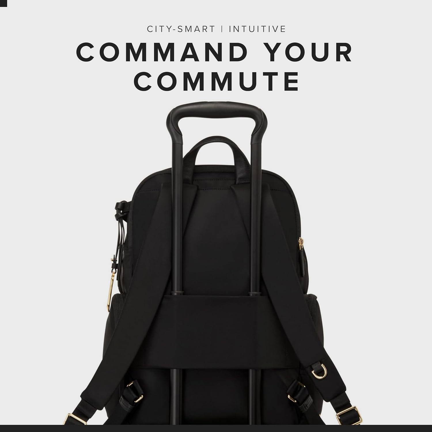 Tumi - Voyageur Celina Backpack - Women'S Work And Travel Bag - 16.0" X 10.6" X 6.5" - Holds Up To 16" Laptop - Black & Gold Hardware