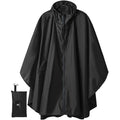 Saphirose Adult Rain Poncho Waterproof Hooded Zipper Raincoat With Pockets | Oeko-Tex Certified 100% Polyester, Lightweight Packable Storage Pouch, Heat-Sealed Seams, Quick-Dry For Outdoor Hiking
