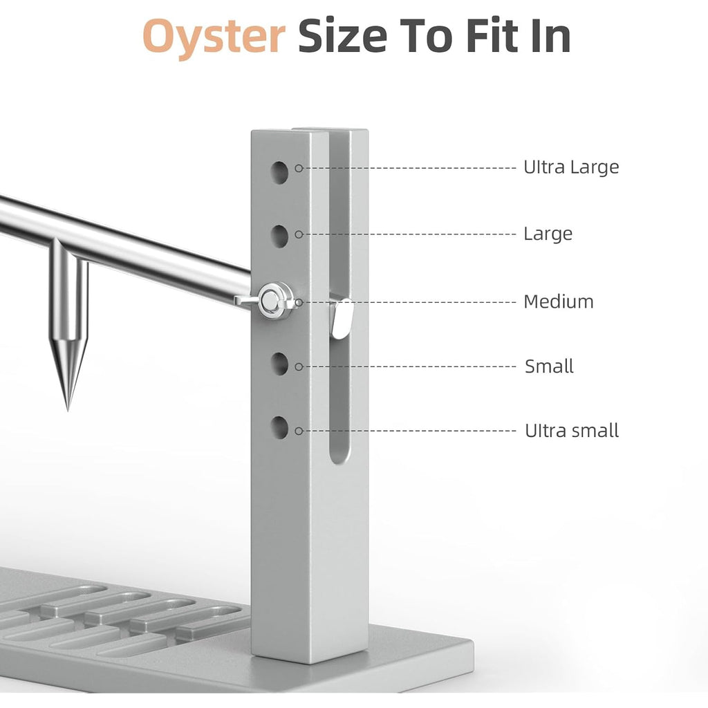 Stainless Steel Oyster Shucker Tool,Portable Oyster Shucking Knife,Easy To Use Oyster Knife,Oyster Opener Machine For Home Use,Including Two Oyster Shucking Knife,A Pair Of Glove And One G-Clamp.