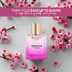 Bellavita Luxury Senorita Eau de Parfum | 100 ml (3.4 fl.oz.) | Perfume for Women | Fresh Floral, Yuzu, Peony, and Musk Notes | Long Lasting Women's Fragrance