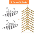 Kalimdor Pants Hangers 2 Pack Space Saving Metal Closet Organizer,Clothes Pants Hangers,Anti-Slip Design,Closet Organizers And Storage For Pants Jeans Skirts Scarf Legging