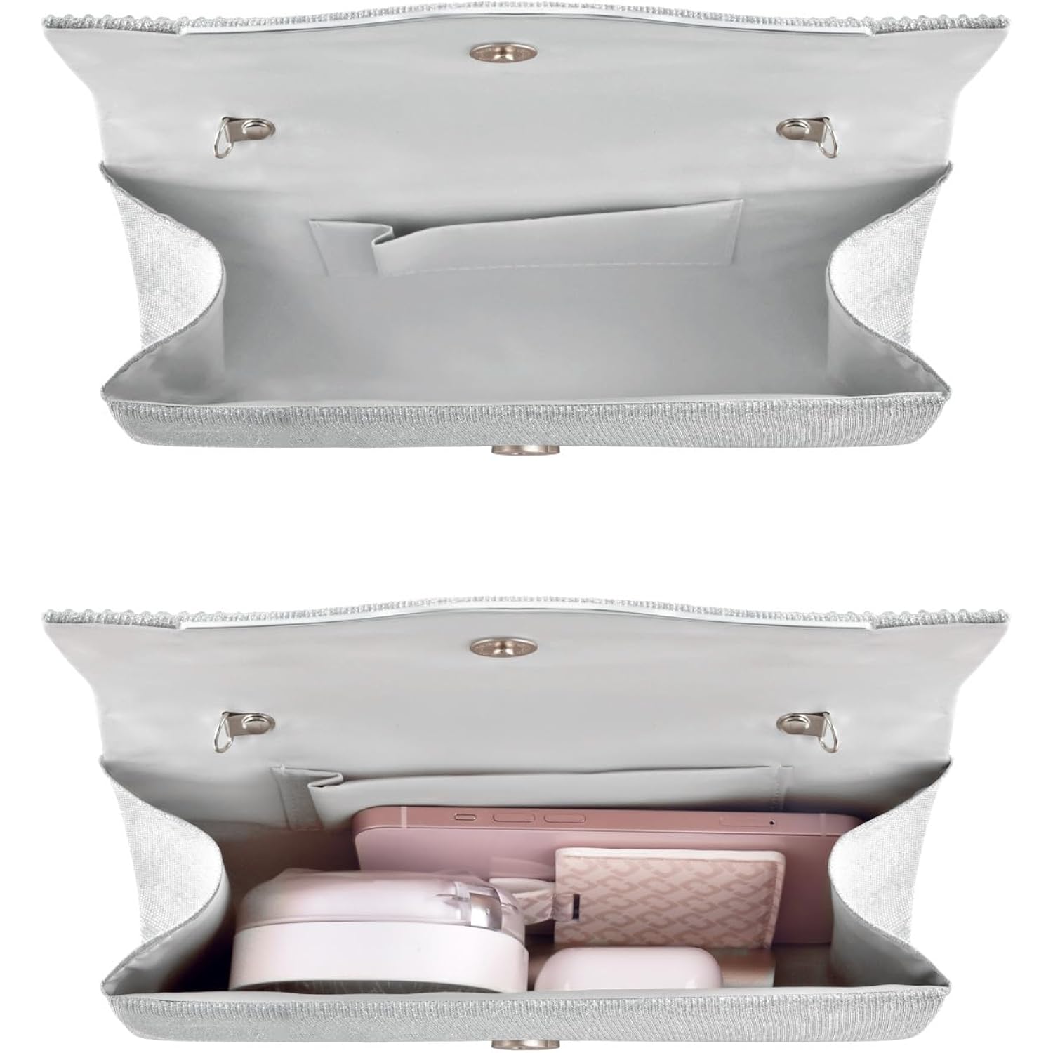 Clutch Purses For Women, Formal Evening Bags Suede Shoulder Envelope Party Handbags Wedding Cocktail Prom Clutches