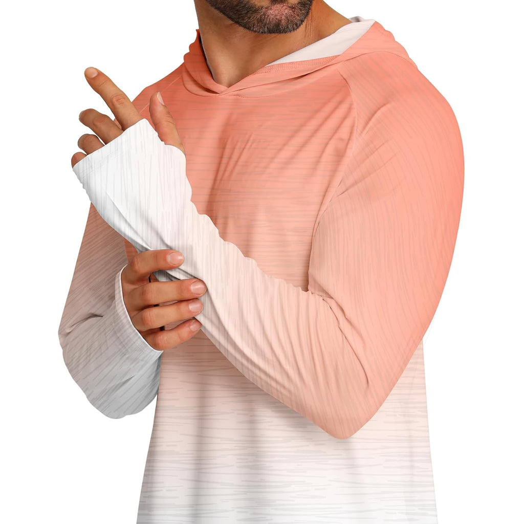 Aptro Men'S Upf 50+ Sun Protection Long Sleeve Hoodie Shirts Uv Outdoor Fishing Shirts Spf Rash Guard Shirts For Men