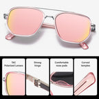 Tangle Free Polarized Aviator Sunglasses for Women UV Protection Sports Running Sun Glasses Unisex Shades Xh-1pcs-pink