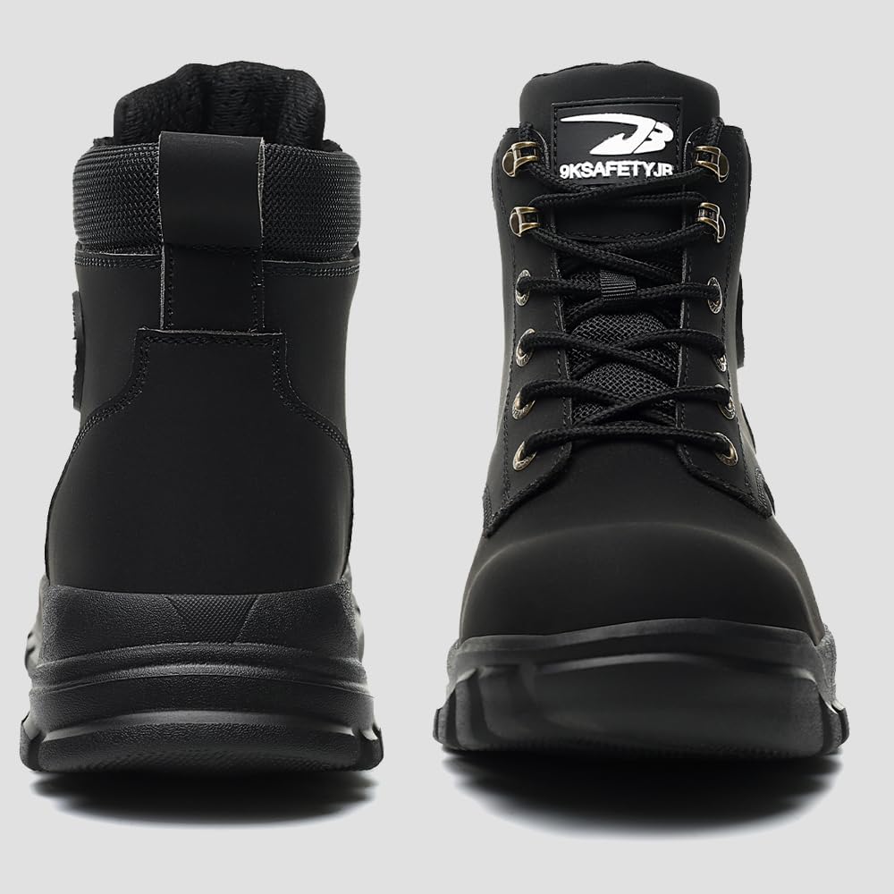 Steel Toe Boots For Women Wateproof Safety Shoes Men Lightweight Composite Toe Boots Leather Construction Steel Work Shoes