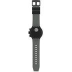 Swatch Big Bold Chrono Unisex Watch Casual Plastic Black Automatic Waterproof Checkpoint Black